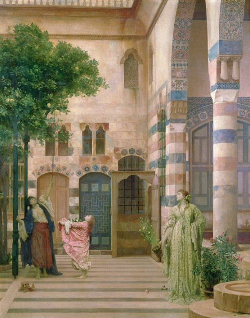 Detail of Old Damascus, Jewish Quarter or Gathering Lemons, c.1873-74 by Frederic Leighton