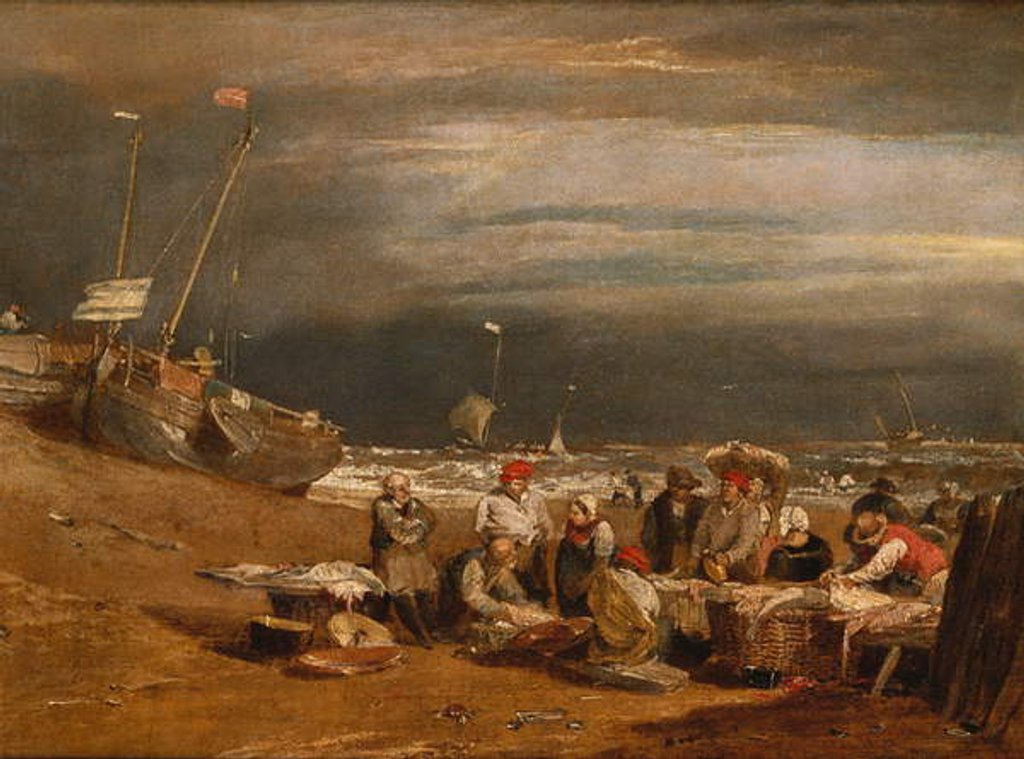 Detail of A Fishmarket on the Beach, c.1802-04 by Joseph Mallord William Turner