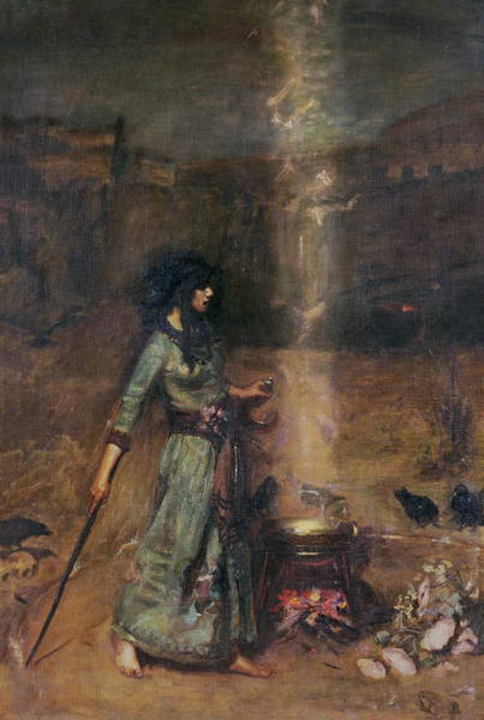 Detail of The Magic Circle by John William Waterhouse