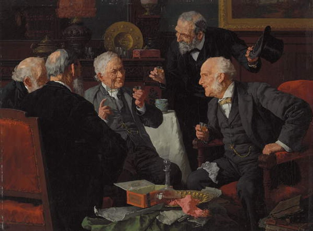 Detail of A Toast by Louis Charles Moeller