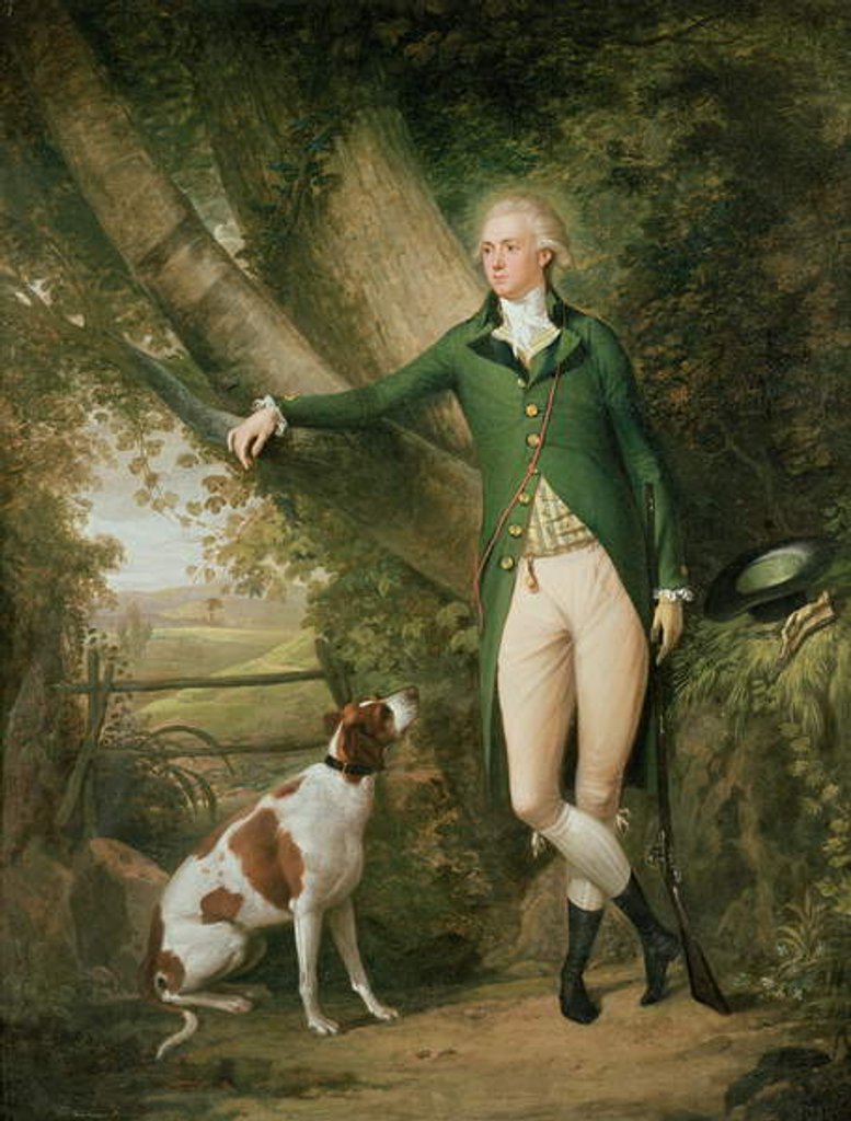 Detail of Portrait of John Cockburn Ross of Rochester and Shadwick by Alexander Nasmyth