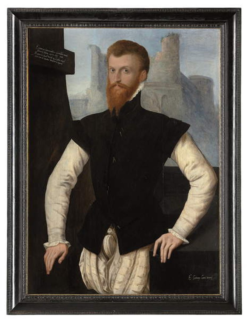 Detail of Portrait of Edward Courtenay, 1st Earl of Devon, c.1555 by English School