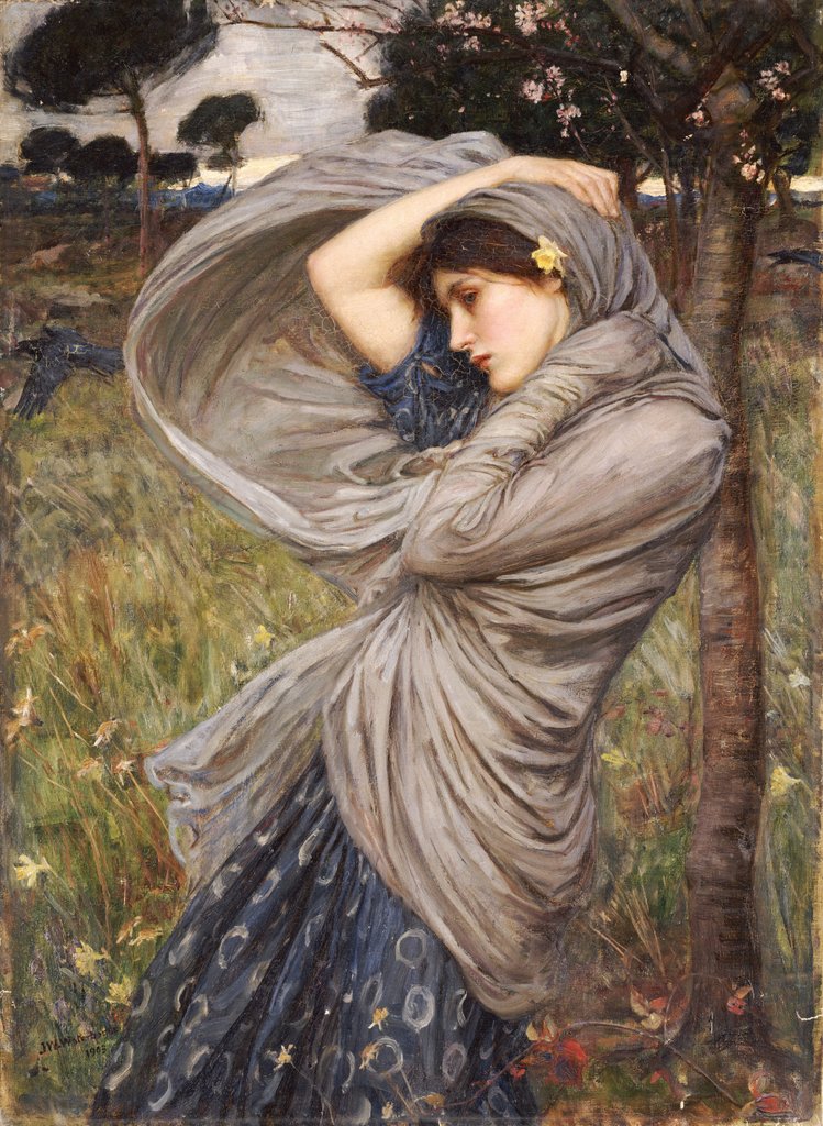 Detail of Boreas, 1903 by John William Waterhouse