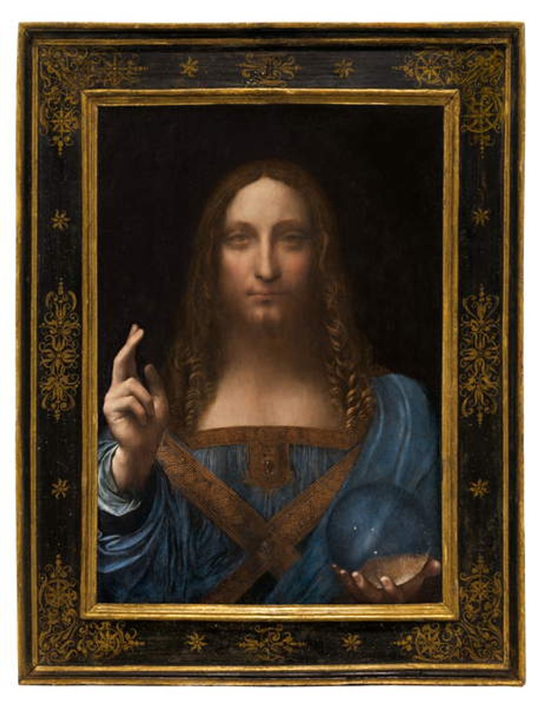 Detail of Salvator Mundi, vers 1500-15 by Leonardo da Vinci