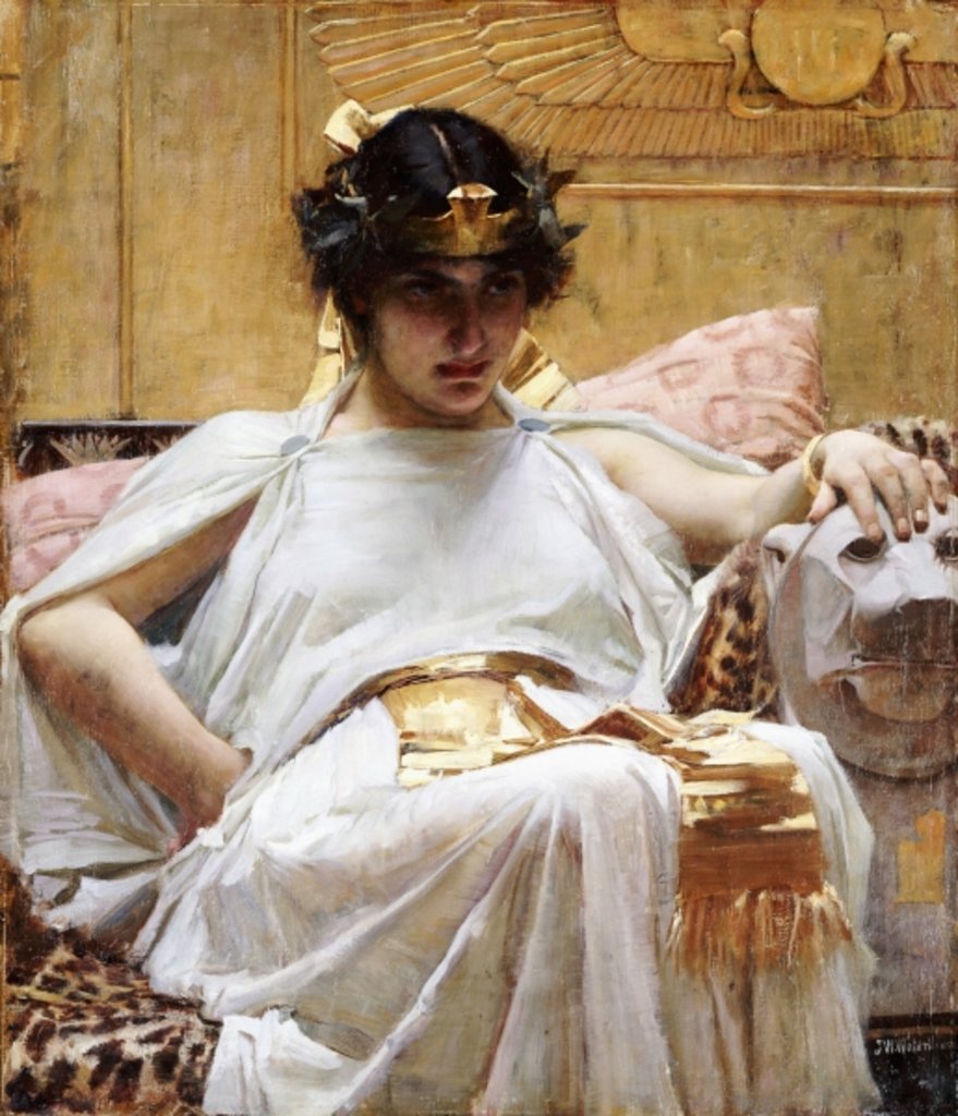 Detail of Cleopatra, c.1887 by John William Waterhouse