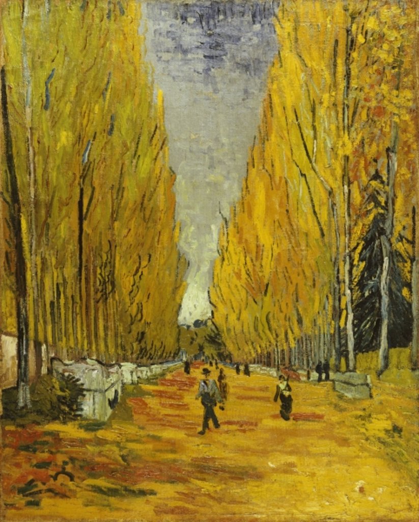 Detail of Les Alyscamps, Arles, 1888 by Vincent van Gogh