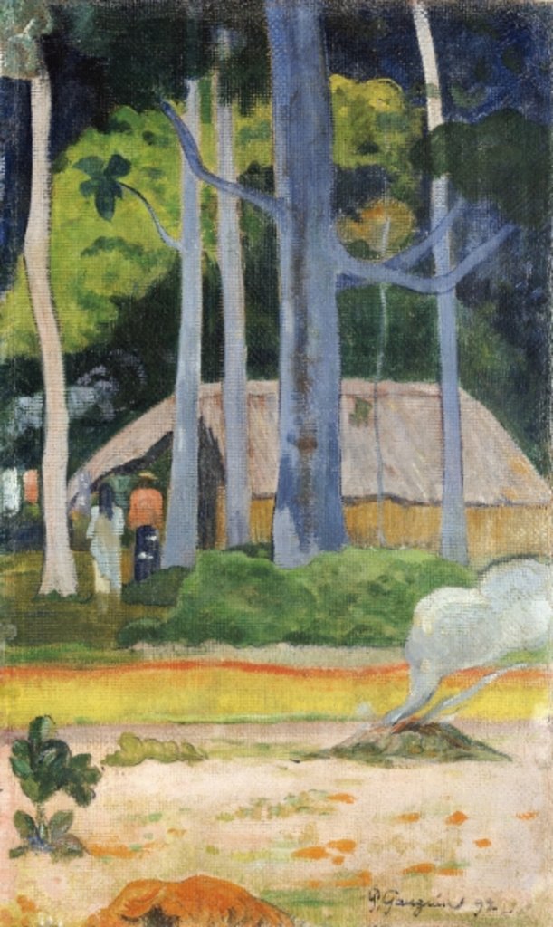 Detail of Hut in the Trees, 1892 by Paul Gauguin