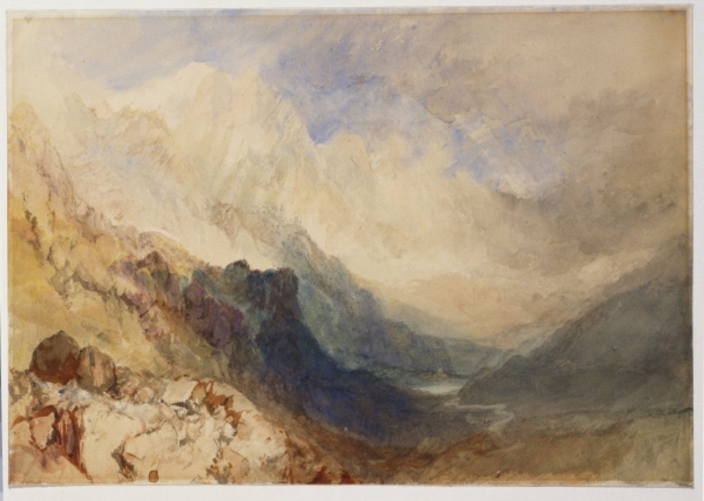 Detail of A Scene in the Val d'Aosta by Joseph Mallord William Turner