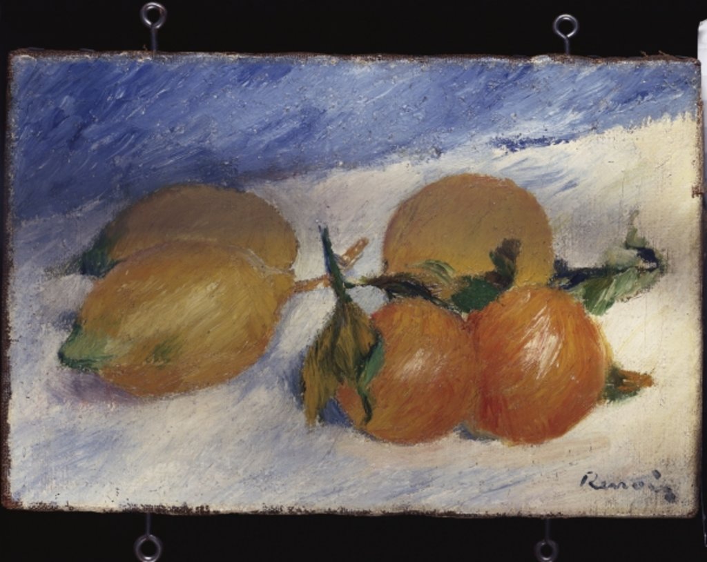 Detail of Still Life with Lemons and Oranges, 1881 by Pierre Auguste Renoir