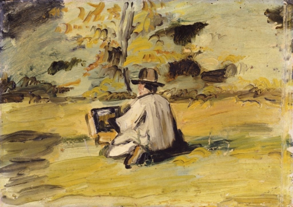 Detail of A Painter at Work by Paul Cezanne