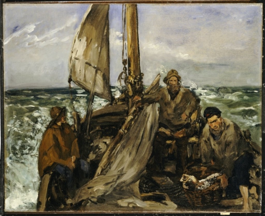 Detail of The Workers of the Sea, 1873 by Edouard Manet