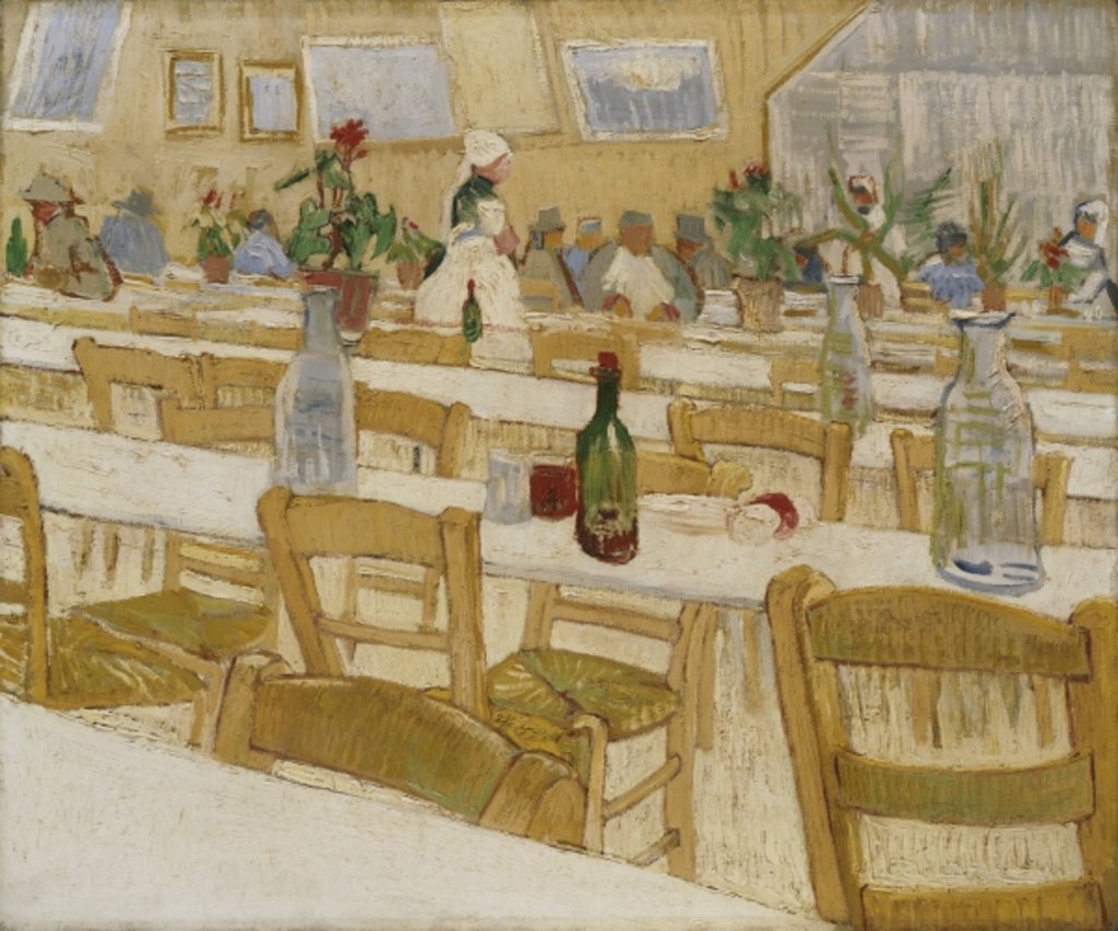 Detail of A Restaurant Interior, 1887-88 by Vincent van Gogh