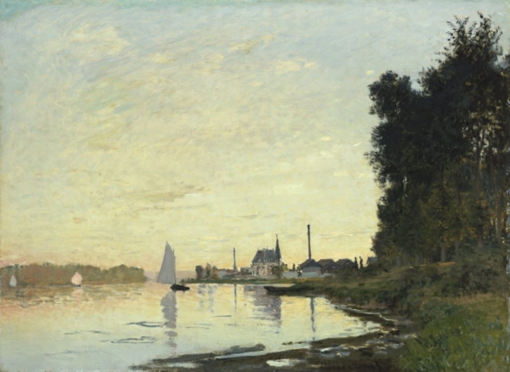 Detail of Argenteuil, Late Afternoon, 1872 by Claude Monet