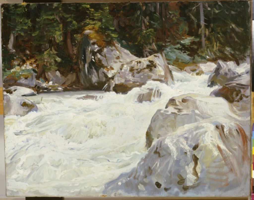 Detail of A Torrent in Norway, 1901 by John Singer Sargent