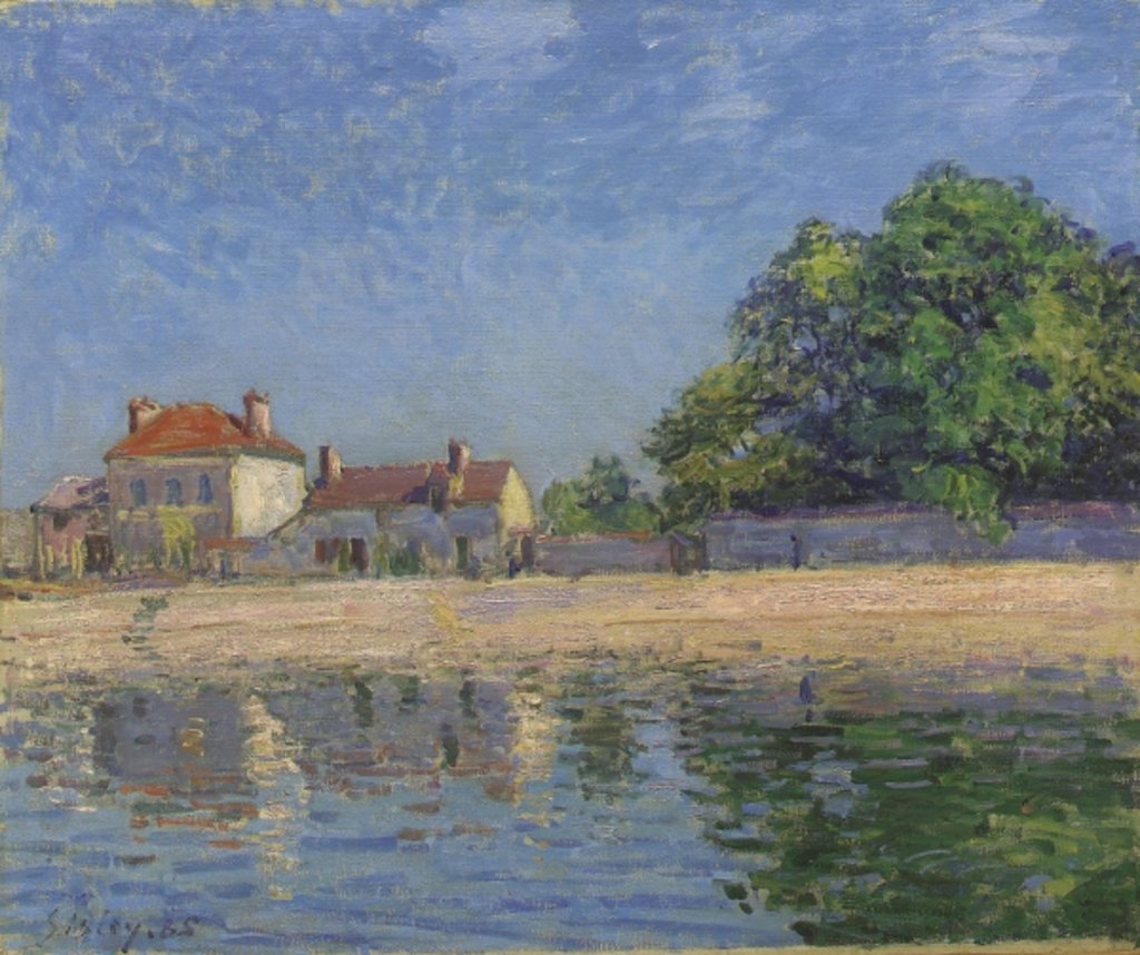 Detail of The Banks of the Loing, Saint-Mammes, 1885 by Alfred Sisley