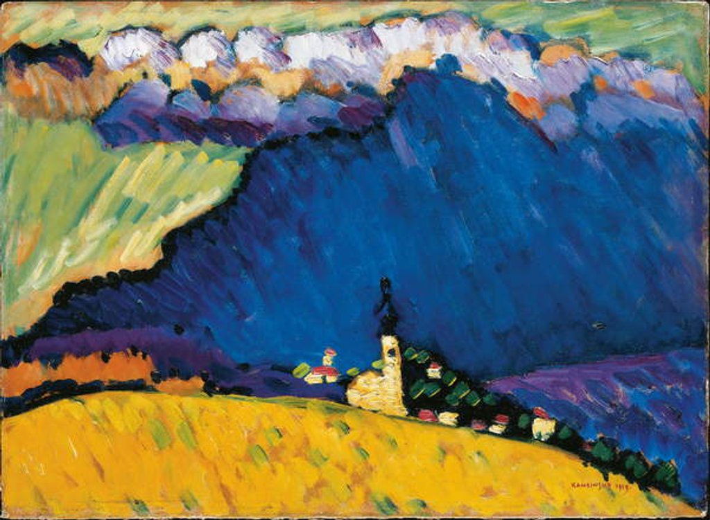 Detail of Dünaberg, 1909 by Wassily Kandinsky