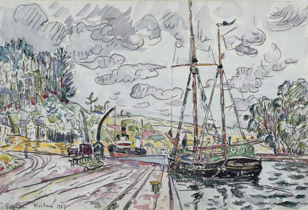 Detail of Landscape at Pontrieux, 1927 by Paul Signac