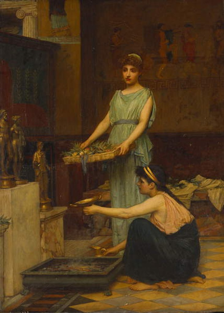 Detail of The Household of Gods by John William Waterhouse