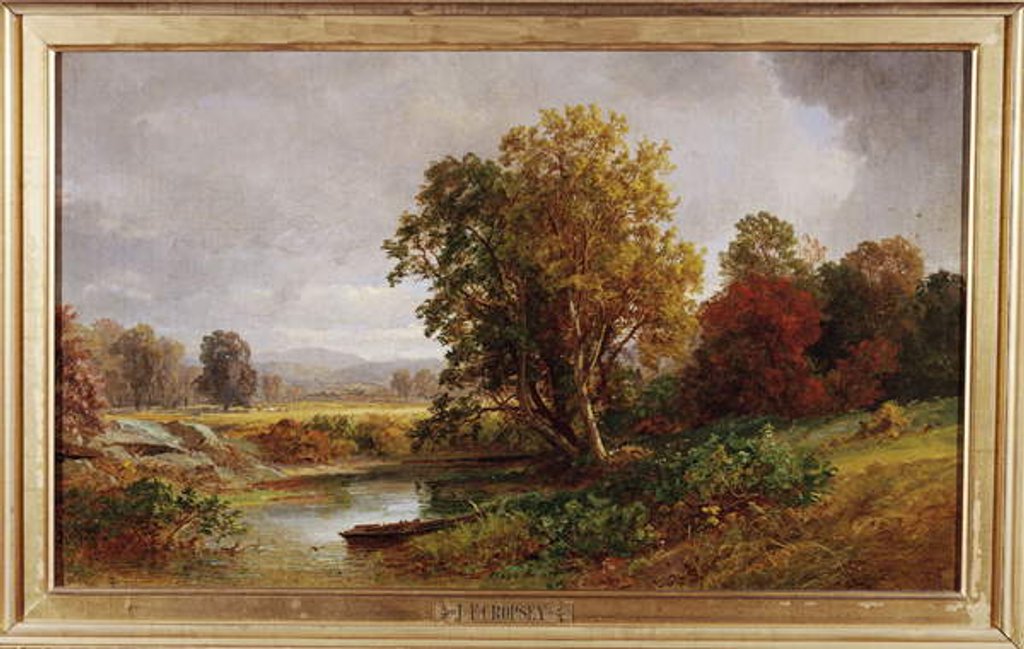 Detail of Autumn Landscape, 1882 by Jasper Francis Cropsey