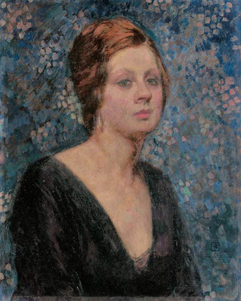 Detail of Portrait of Valentine Tessier, 1914 by Theo van Rysselberghe