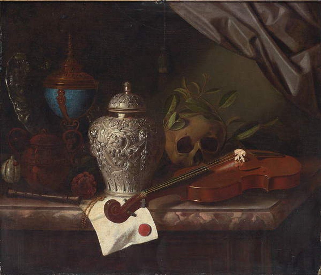 Detail of Still life by Pieter Gerritsz. van Roestraten