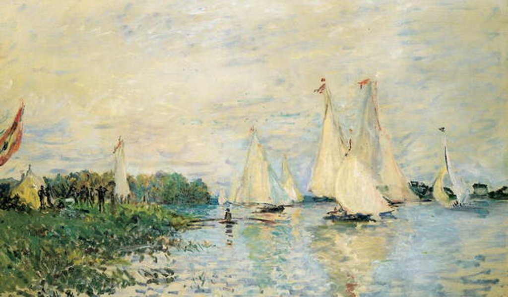 Detail of Regatta at Argenteuil, 1874 by Claude Monet