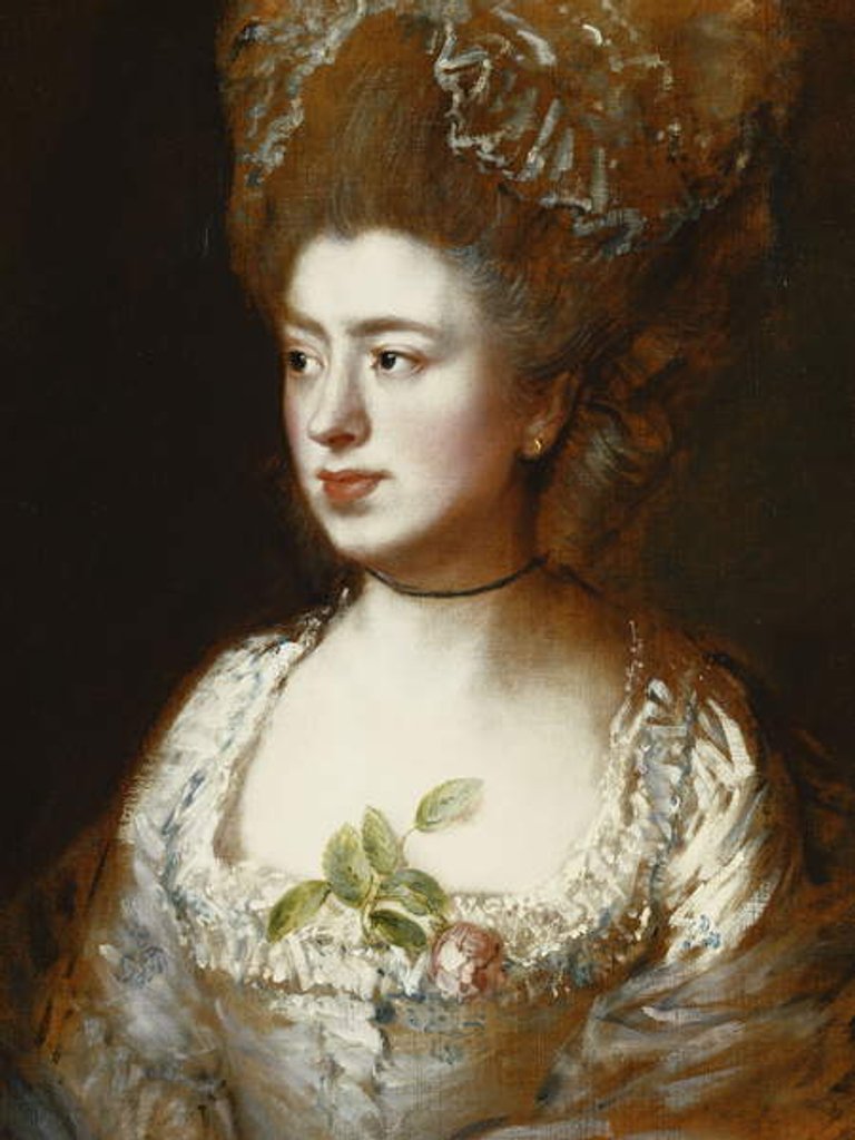 Detail of Portrait of Miss Mary Gainsborough by Thomas Gainsborough