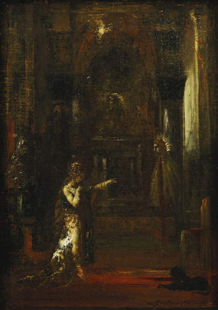 Detail of The Apparition, c.1876 by Gustave Moreau