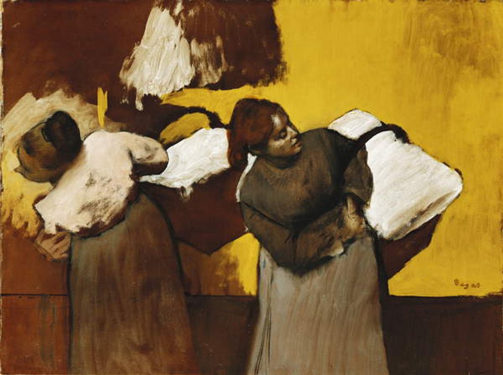 Detail of Laundresses, c.1876 by Edgar Degas