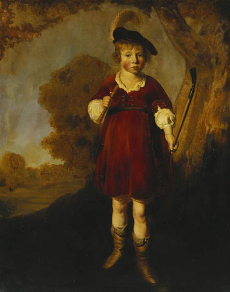 Detail of Portrait of a Young Boy as a Shepherd, Standing Full Length, in a Landscape by Jacob Gerritsz Cuyp