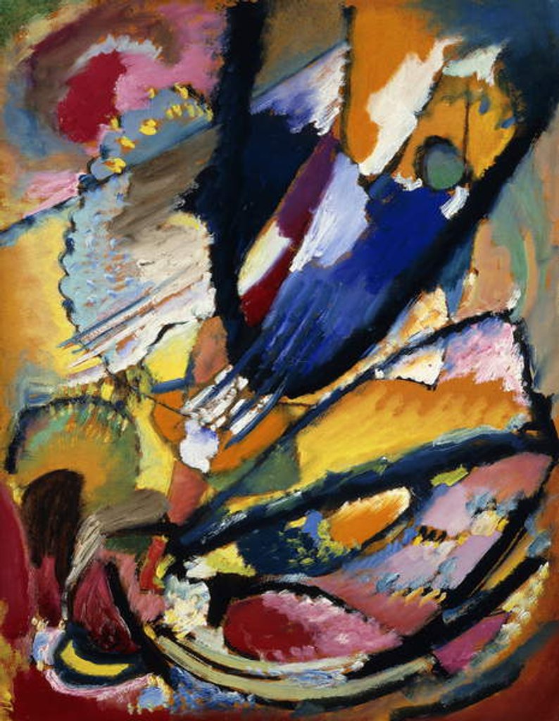 Detail of Angel of Judgment; Engel des Jungsten Gerichts, c.1911 by Wassily Kandinsky