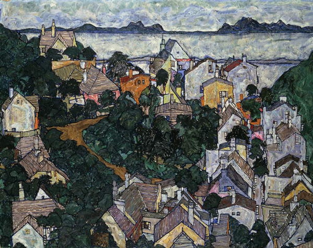 Detail of Summer Landscape; Sommerlandschaft, 1917 by Egon Schiele