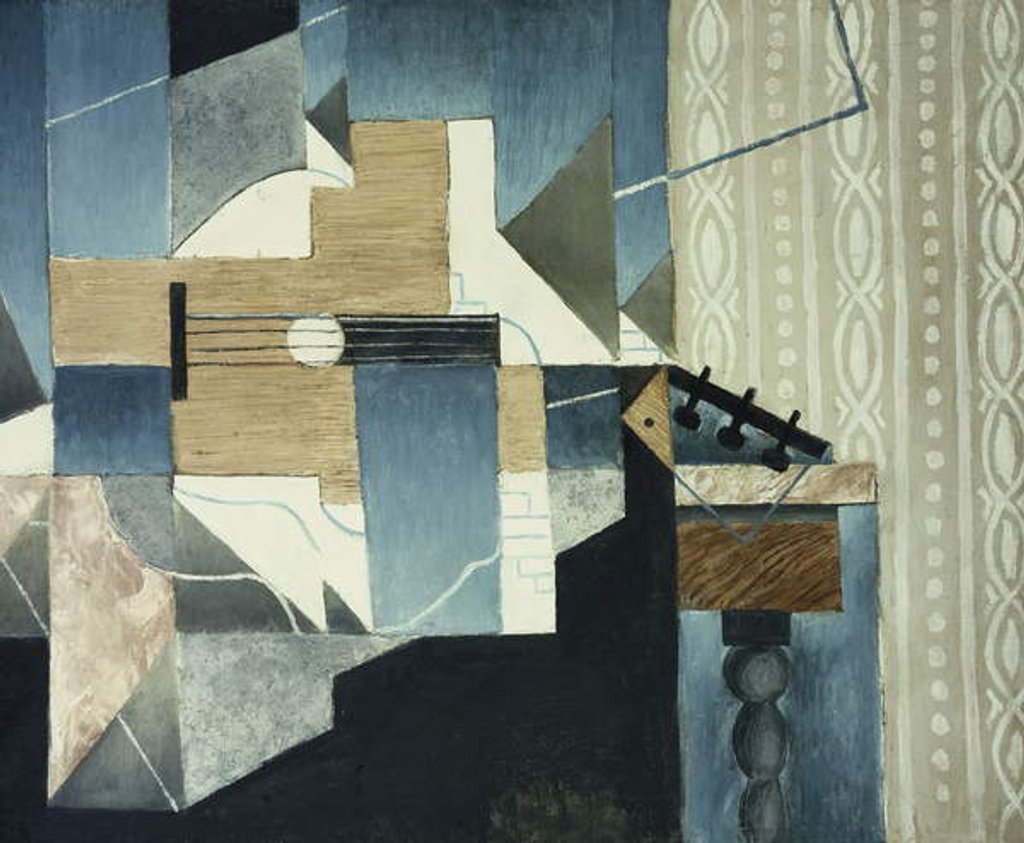 Detail of Guitar on Table; La Guitare sur la Table, 1913 by Juan Gris