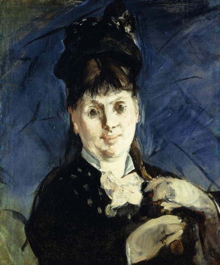 Detail of Woman and an Umbrella by Edouard Manet