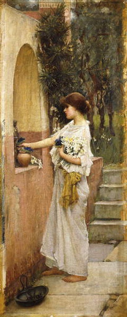 Detail of A Roman Offering by John William Waterhouse