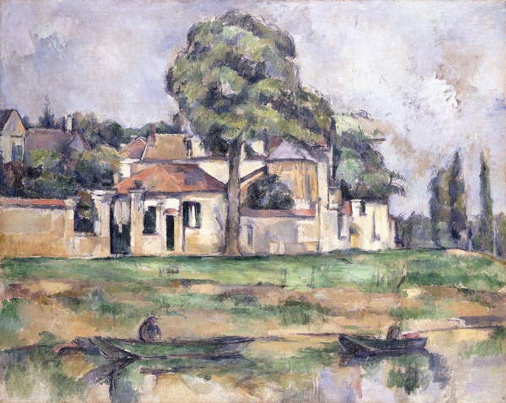 Detail of Banks of the Marne, 1888 by Paul Cezanne