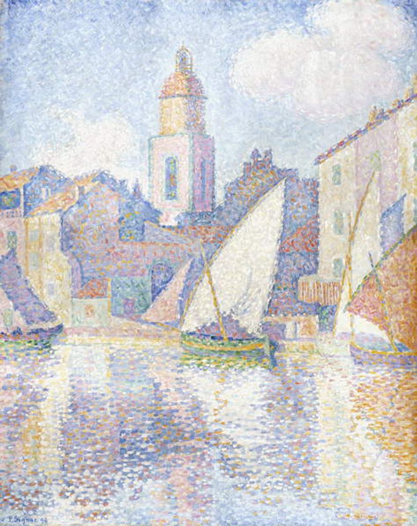 Detail of Bell Tower at Saint Tropez, 1896 by Paul Signac