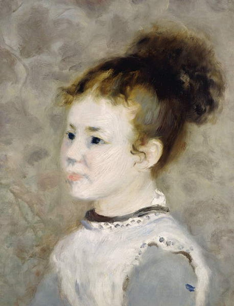 Detail of Portrait of Jeanne Sisley, 1875 by Pierre Auguste Renoir