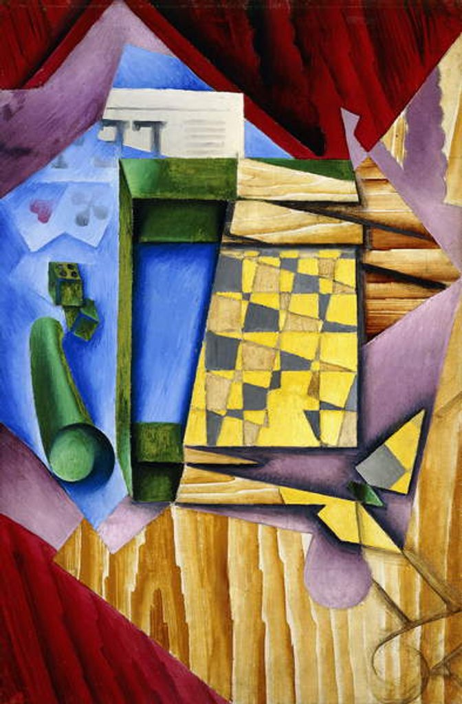 Detail of Backgammon, 1913-14 by Juan Gris