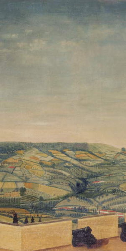 Detail of Extensive Landscape seen from Rodborough Fort, c.1764 by English School