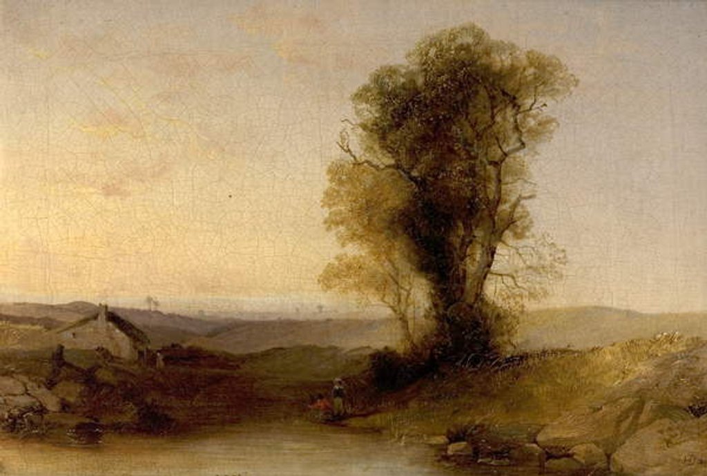 Detail of Landscape by Henry Dawson