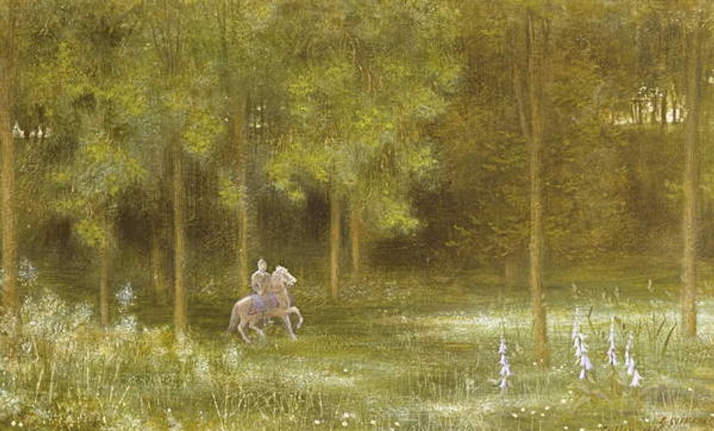 Detail of Knight in a Landscape by Edward Clifford