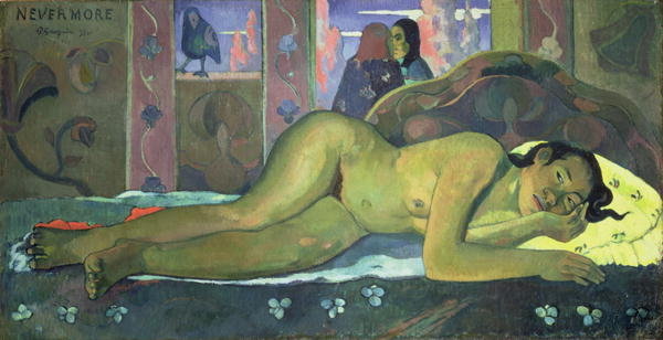 Detail of Nevermore, 1897 by Paul Gauguin