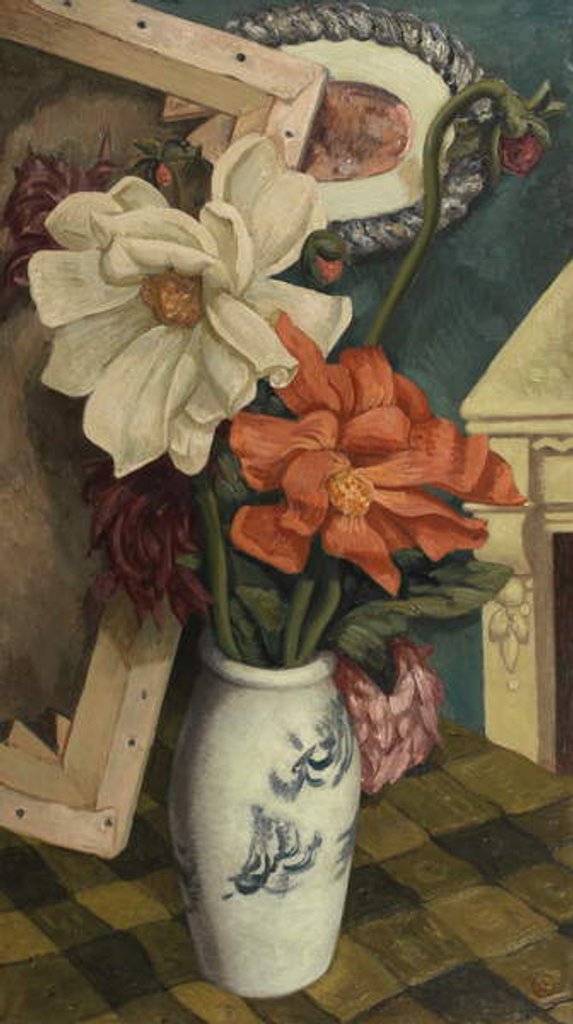 Detail of Still Life with Dahlias, 1926 by John Joseph Wardell Power