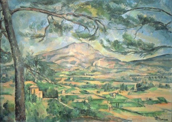 Detail of Montagne Sainte-Victoire with Large Pine, c.1887 by Paul Cezanne