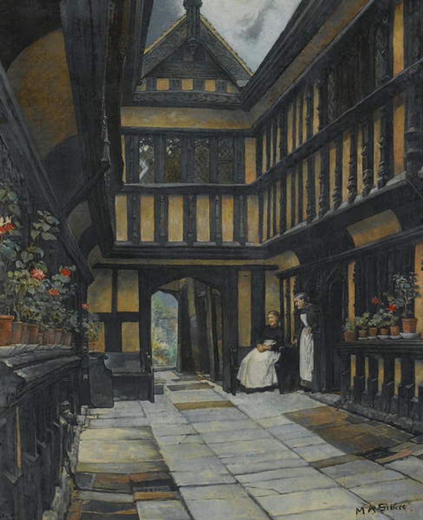 Detail of Ford's Hospital, Coventry, late 19th-early 20th century by Mary Anne Sibree