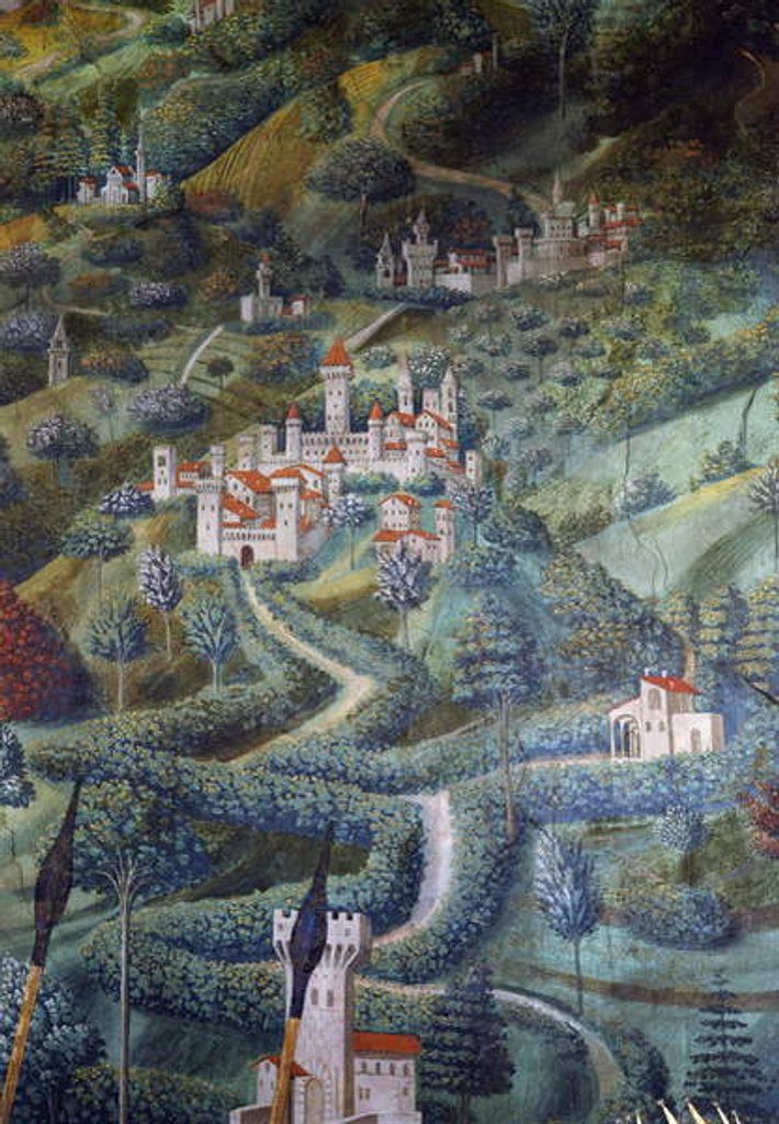 Detail of Fantastical Landscape by Benozzo di Lese di Sandro Gozzoli