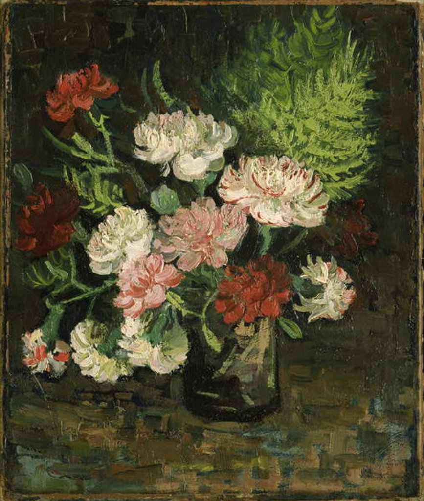 Detail of Still life with Carnations, 1886 by Vincent van Gogh