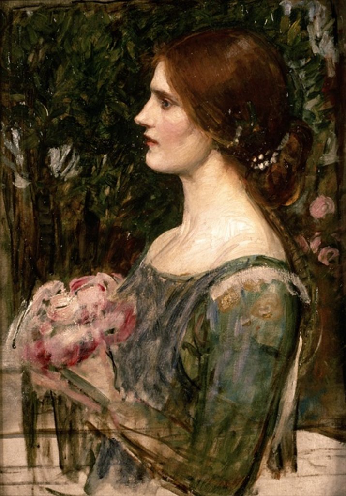 Detail of The Bouquet, c.1908 by John William Waterhouse