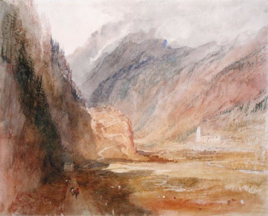 Detail of Convent of the Bonhomme, Chamonix, c.1836-42 by Joseph Mallord William Turner